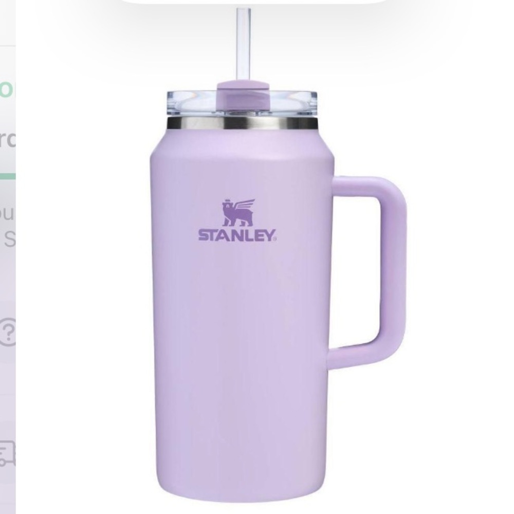 NWT Stanley Lavender Travel Mug with Handle and Straw 64 oz